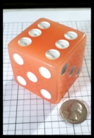 Dice : Dice - 6D Pipped - Kardwell 2 inch Melon - Gambler Supply Feb 2014